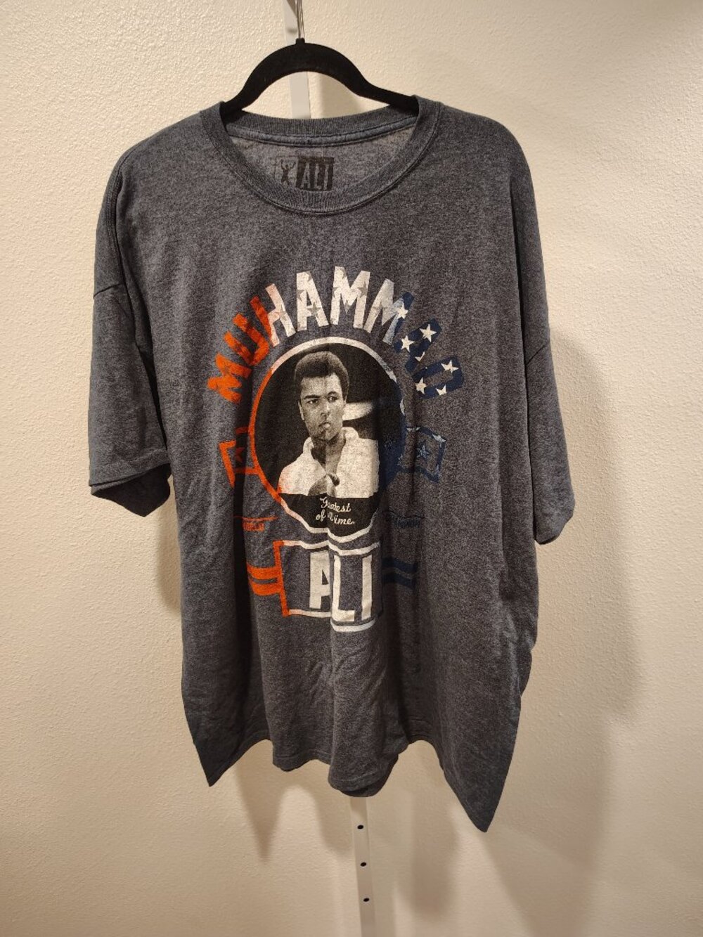 Muhammad Ali Men's Short Sleeve Graphic Top Size 2XL Crew Neck Boxing
